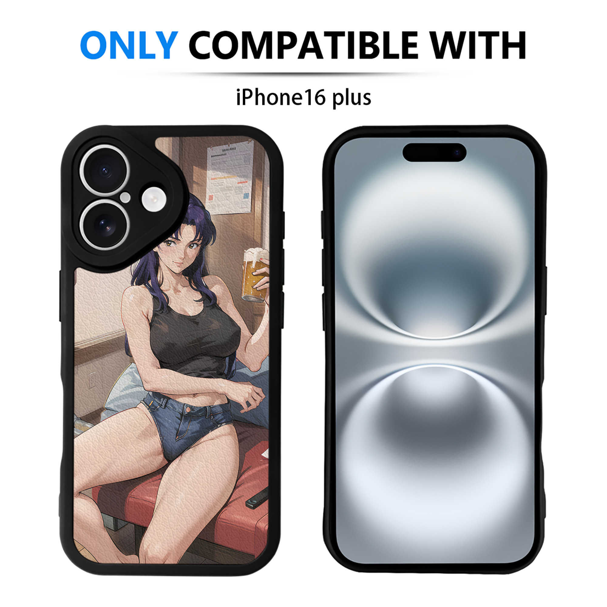 （画像用） EVA 新世紀エヴァンゲリオン 【iPhone 16シリーズ対応】シリコンスマホケース（レザー調） 材質：シリコン
